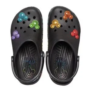 Disney | Shoes | Disney Lgbtq Crocs Black Rainbow Pride  display picture 3